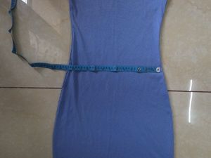 Blue Bodycon Midi Dress