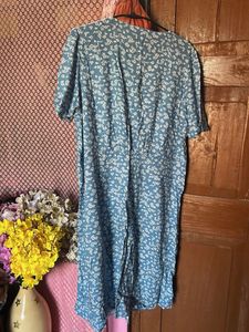 Floral Blue Dress