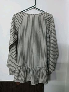 Crinched West Stylish Multi Colour Top