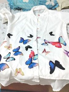 Butterfly Print Shirt