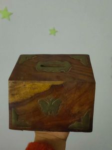 Wooden Home Bank Gullak