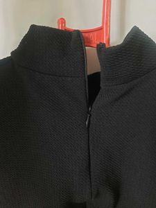 High Neck Puff Sleeve Top S