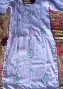 Embroidered Kurti With Plazo