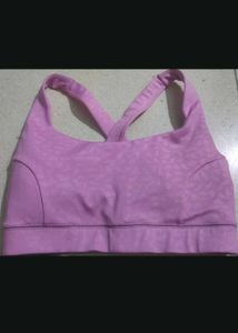 Purple Criss-Cross Sports Bra