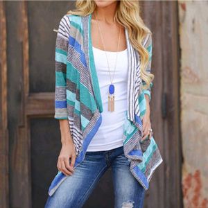 Kalt Cotton 3/4th Sleeves Long Open Shrug