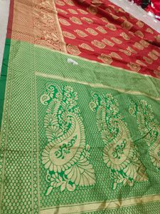 Green &amp; Gold Saree
