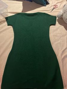 Short Green Knit Dress