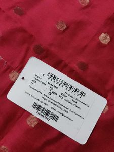 Saree Mall Silk Zari Pink Suit Fabric