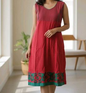 Red Sleeveless Dress