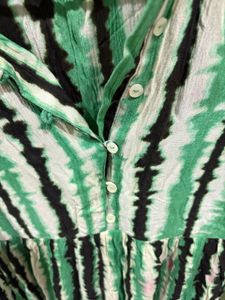Bandhani Pattern Midi Dress