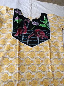 New Cotton Kurti Very nice Les Border Hand printin