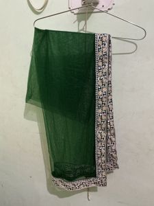 Elegant Green Kurta Set With Duppta