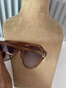 Brown Aviator Sunglasses