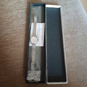 Libra zodiac Silver Mesh Watch for women