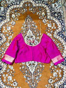 Elegant Pink Floral Saree