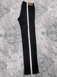 Black Denim Joggers