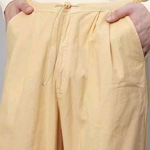 Beige Cargo Pants - Relaxed Fit