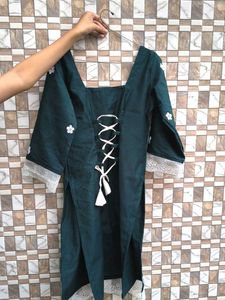 Corset Back Long Kurti 🎀