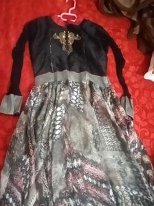 Elegant Black &amp; Grey Dress