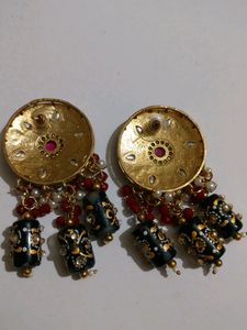 Meena Work Beautiful Ear Rings