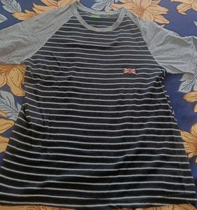 Striped Black Unisex Tshirt