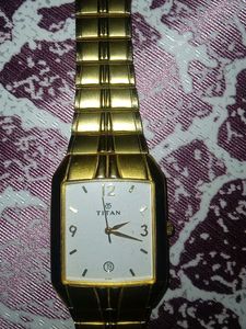 Titan Gold-Tone Stainless Steel Watch