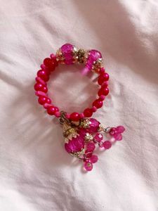 Pink Beaded Bracelet
