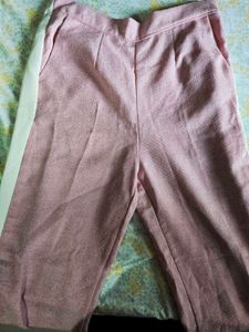 Pink Cropped Blazer Coord Set