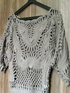 Crochet Knit Top