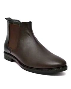 Brown Leather Chelsea Boots