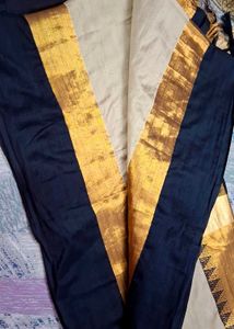 Black Golden Saree