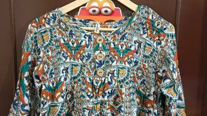 White Multicoloured Top