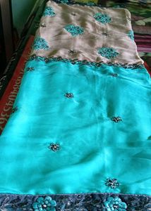 Elegant Embroidered Saree