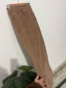 Corduroy Back Slit Skirt