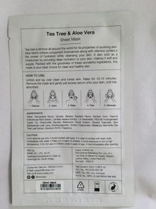 Nykaa Tea Tree + Aloe Vera Mask