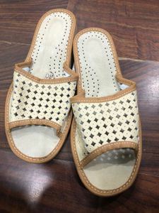 Comfortable Beige Slippers