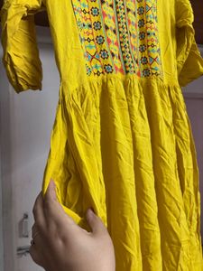 “Vishudh” Mustard No Slit Kurta