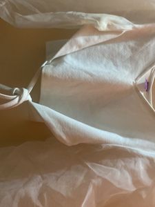 Crop Top White Color Xxl Size