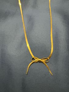 Anti-tarnish Bow Neck Chain