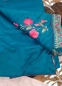Thread Work Saree