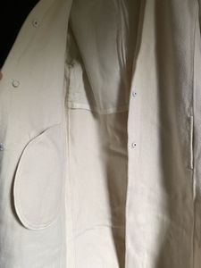 Cream Hooded Longline Coat