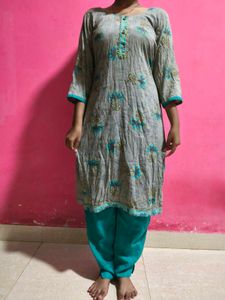 Cotton Embroidery Kurta Set