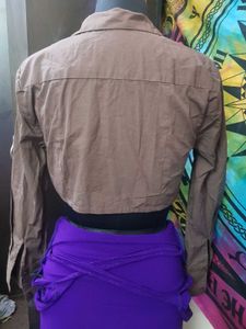 Price Fixed!!..Nuon Cropped Shirt