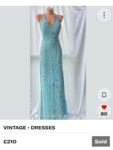 Vintage Pure Silk Beaded Dress!
