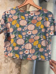 Trendy Peachy Crop Top, Bust- 36/34