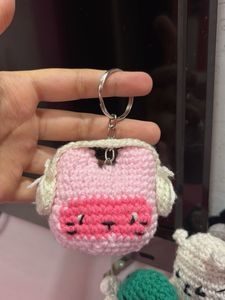 !!RESTOCK!! Crochet Kitty With Headphones Keychain