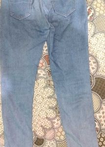 High Waist Light Blue Denim