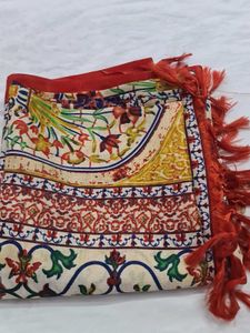 Floral Print Dupatta (Scarf) with Tassels