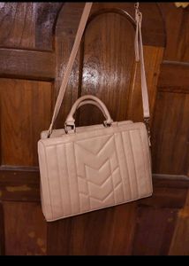 Beige Max Handbag