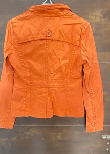 Vintage Orange Denim Jacket